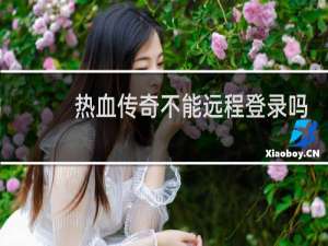 热血传奇不能远程登录吗