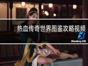热血传奇世界图鉴攻略视频