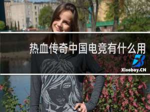 热血传奇中国电竞有什么用