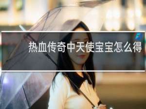 热血传奇中天使宝宝怎么得
