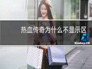 热血传奇为什么不显示区