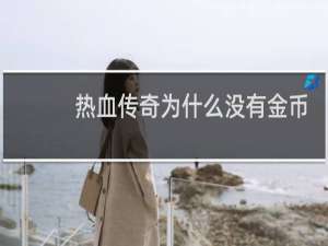 热血传奇为什么没有金币