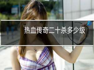 热血传奇二十杀多少级