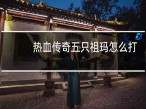 热血传奇五只祖玛怎么打