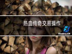 热血传奇交易操作