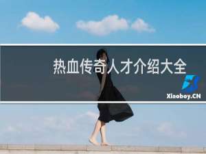 热血传奇人才介绍大全