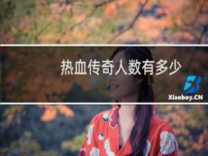 热血传奇人数有多少