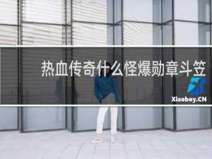 热血传奇什么怪爆勋章斗笠