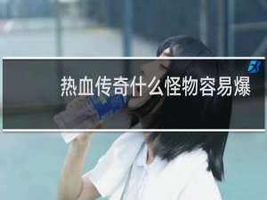 热血传奇什么怪物容易爆