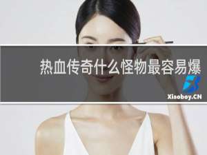 热血传奇什么怪物最容易爆