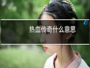 热血传奇什么意思