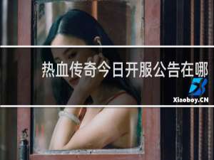 热血传奇今日开服公告在哪