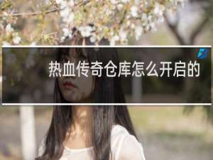 热血传奇仓库怎么开启的