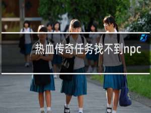 热血传奇任务找不到npc