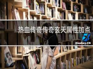 热血传奇传奇玄天属性加点