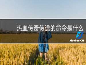 热血传奇传送的命令是什么