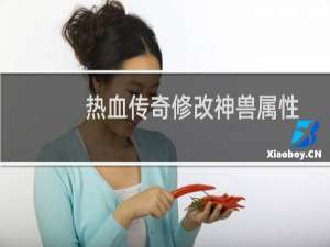 热血传奇修改神兽属性