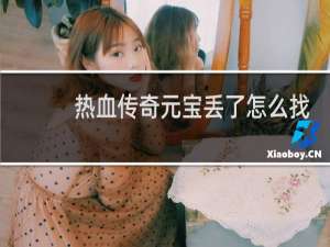 热血传奇元宝丢了怎么找