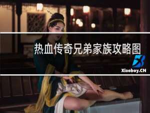 热血传奇兄弟家族攻略图