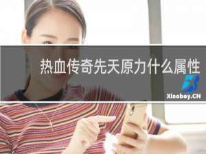 热血传奇先天原力什么属性