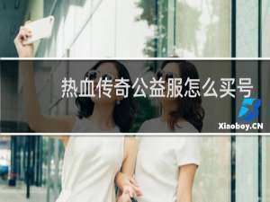 热血传奇公益服怎么买号