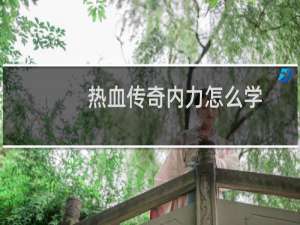热血传奇内力怎么学