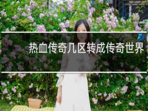热血传奇几区转成传奇世界