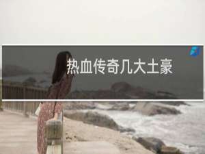热血传奇几大土豪