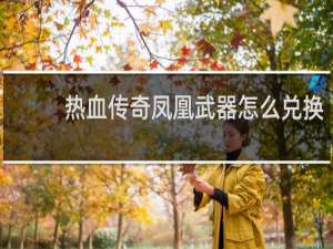 热血传奇凤凰武器怎么兑换