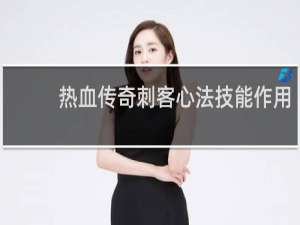 热血传奇刺客心法技能作用