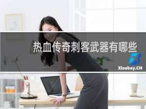 热血传奇刺客武器有哪些