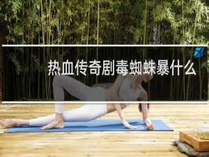 热血传奇剧毒蜘蛛暴什么