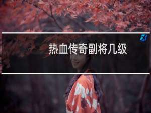 热血传奇副将几级