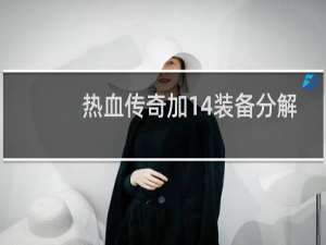 热血传奇加14装备分解