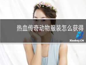 热血传奇动物服装怎么获得