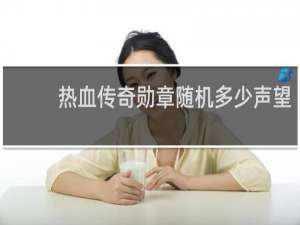 热血传奇勋章随机多少声望