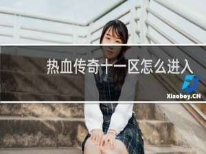 热血传奇十一区怎么进入