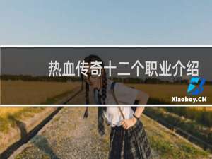 热血传奇十二个职业介绍