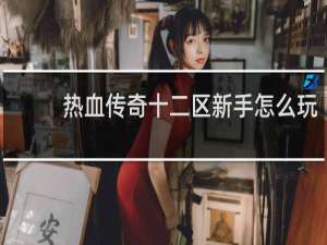 熱血傳奇十二區新手怎么玩