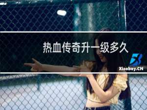 热血传奇升一级多久