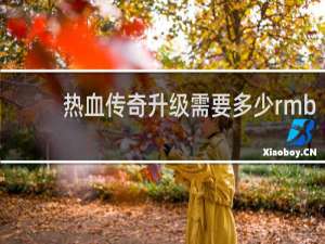 热血传奇升级需要多少rmb
