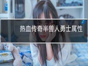 热血传奇半兽人勇士属性