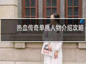 热血传奇单挑人物介绍攻略