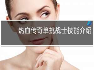 热血传奇单挑战士技能介绍
