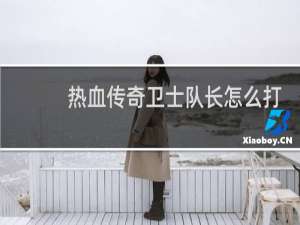 热血传奇卫士队长怎么打