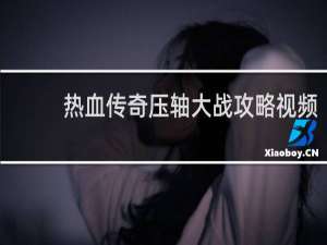 热血传奇压轴大战攻略视频