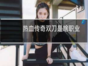 热血传奇双刀是啥职业