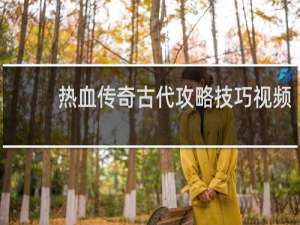 热血传奇古代攻略技巧视频