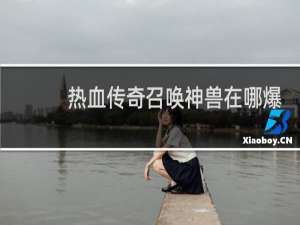 热血传奇召唤神兽在哪爆