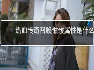 热血传奇召唤骷髅属性是什么